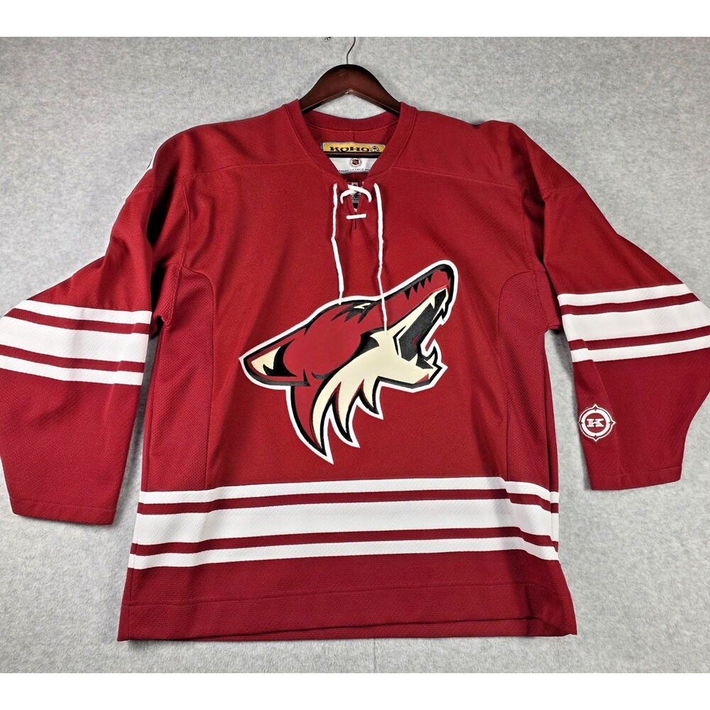Vintage Red Phoenix Coyotes KOHO On Ice Home Jersey Med
